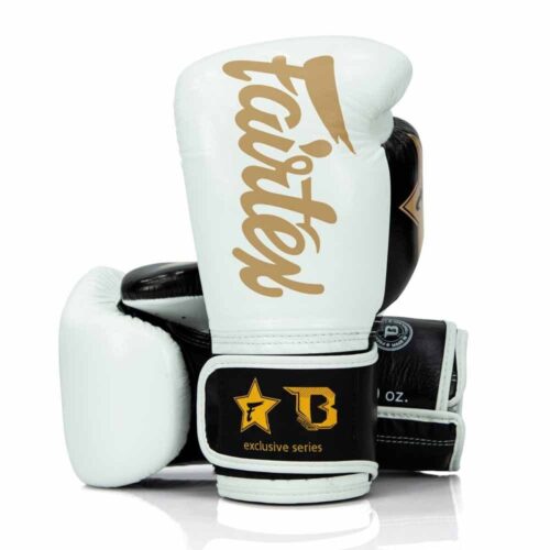 Fairtex x Booster FXB BG V2 bokshandschoenen wit/zwart/goud