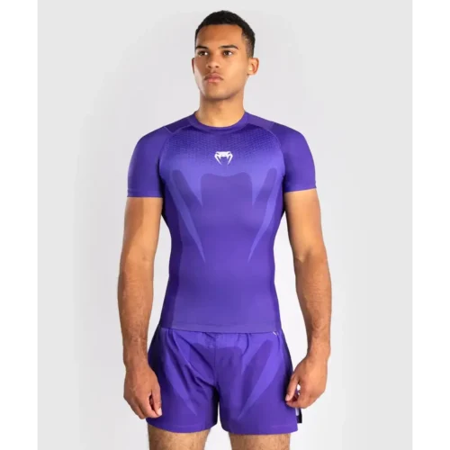 Venum No-Gi rashguard korte mouw paars