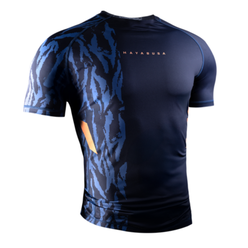 Hayabusa Apex Vantage rashguard korte mouw blauw