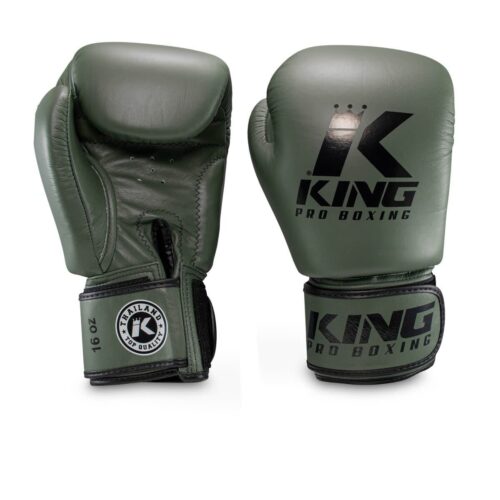 King Pro Boxing BGVL 3 bokshandschoenen military green