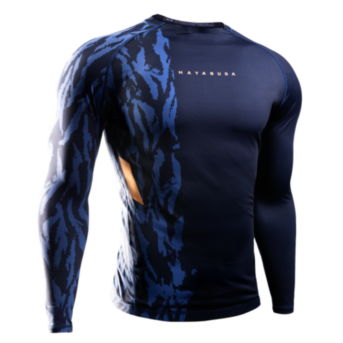 Hayabusa Apex Vantage rashguard lange mouw blauw