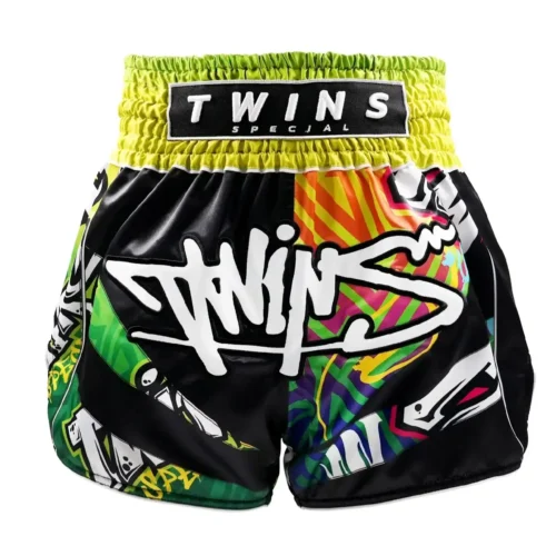 Twins Special TTBL Graffiti Muay Thai short zwart