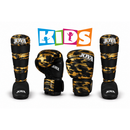 JOYA Camo V2 kickboksset kinderen goud/zwart