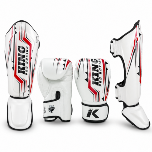 King Pro Boxing Spartan fightset wit rood zwart