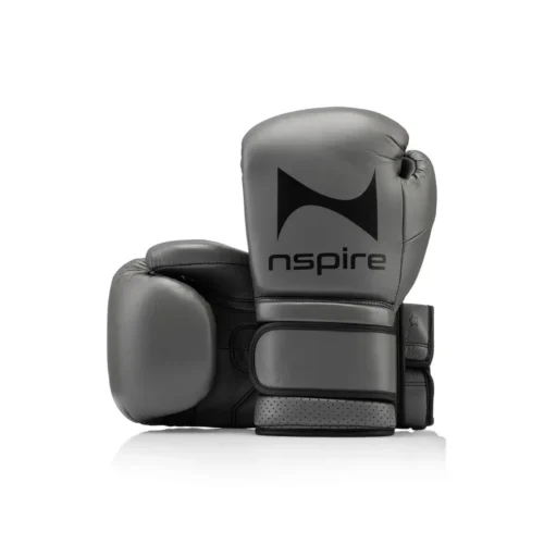 NSPIRE Pro Leather bokshandschoenen grijs/zwart