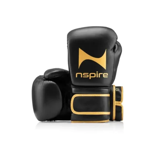 NSPIRE Pro Leather bokshandschoenen zwart/goud