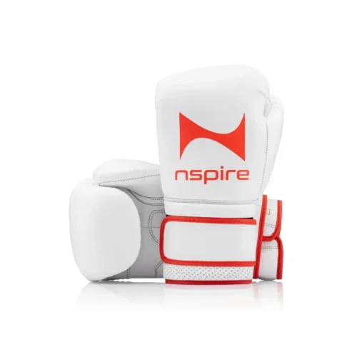 NSPIRE Pro Leather bokshandschoenen wit/oranje