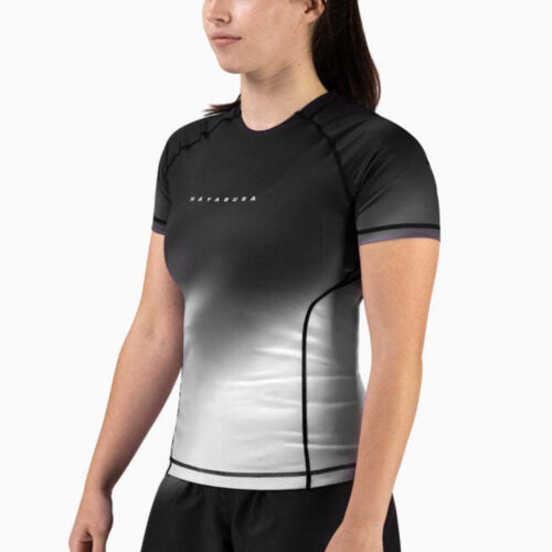 Hayabusa Apex Nova rashguard dames korte mouw grijs