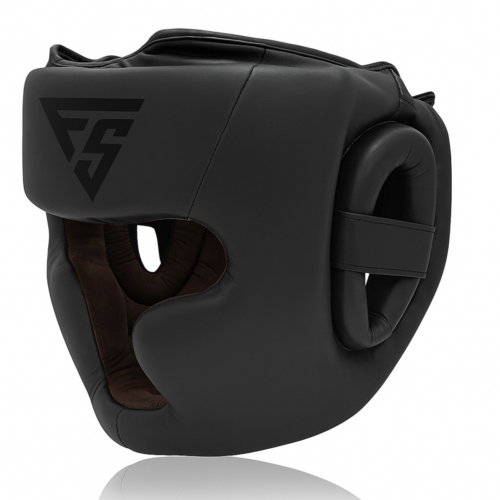 Fightsense Eclipse Pro bokshelm mat zwart