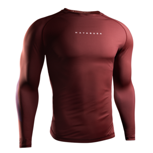 Hayabusa Apex Core rashguard lange mouw rood