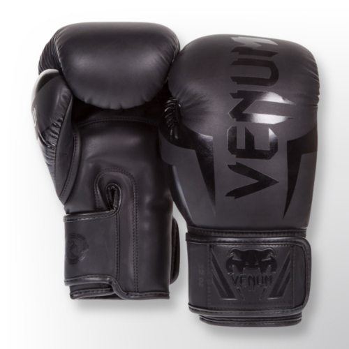 Venum Elite bokshandschoenen zwart