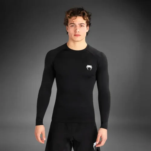 Venum Contender longsleeve rashguard zwart wit