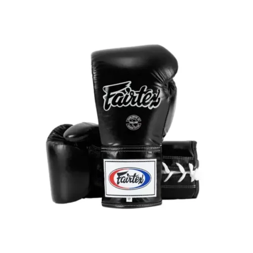 Fairtex BGL3 bokshandschoenen met veters zwart