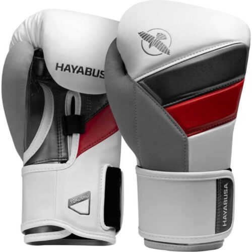 Hayabusa T3 Special Edition bokshandschoenen wit/rood