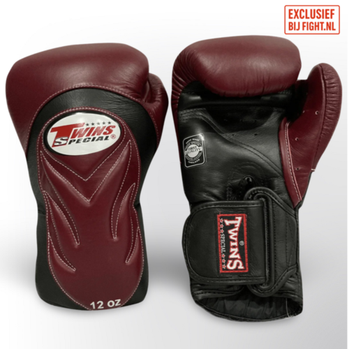 Twins Special BGVL 6 bokshandschoenen zwart bordeaux