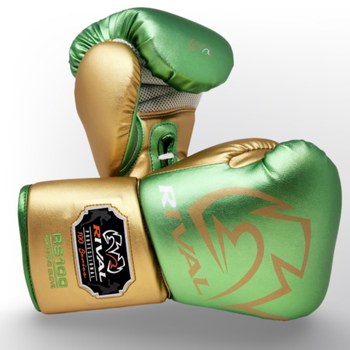 Rival RS100 sparringhandschoenen groen goud