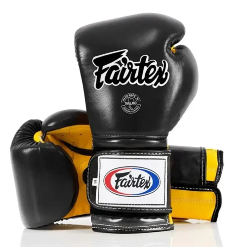 Fairtex BGV9 Mexican Style bokshandschoenen zwart/geel