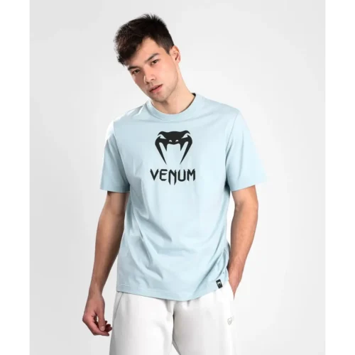 Venum Classic T-shirt Clearwater Blue zwart