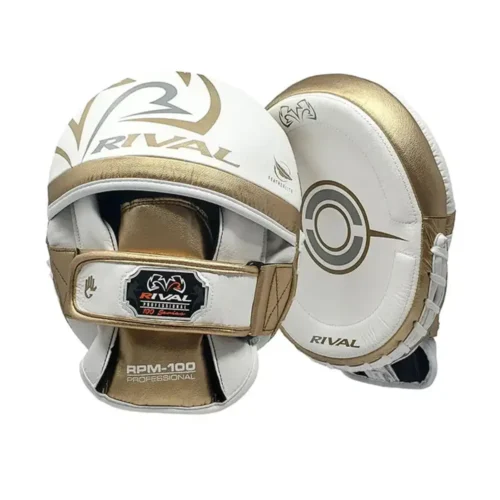 Rival RPM100 punch mitts wit/goud