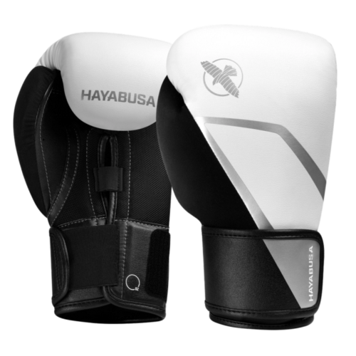 Hayabusa E1 Kids bokshandschoenen wit zilver