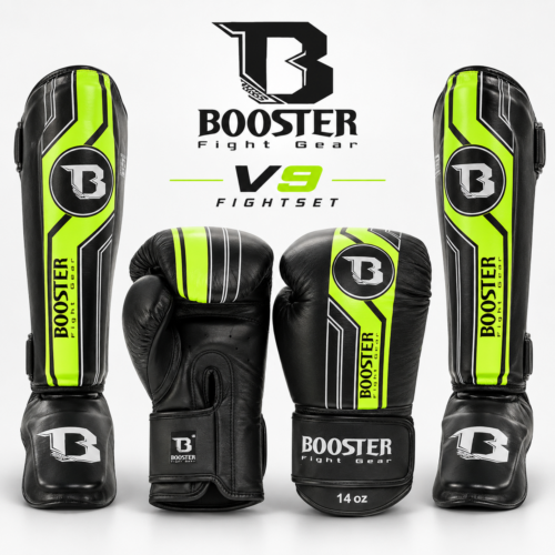 Booster Fightgear V9 kickboksset zwart/geel