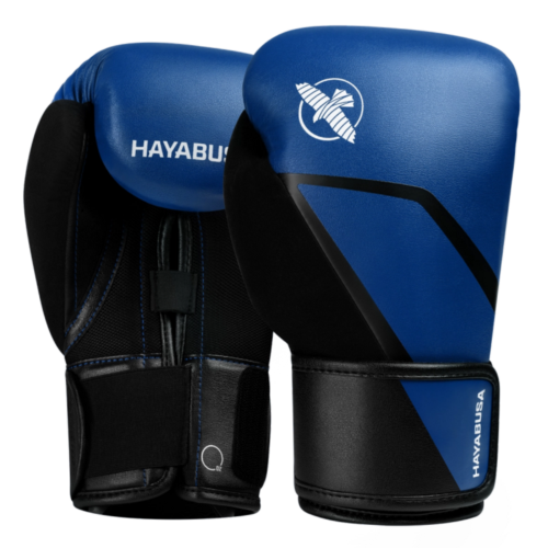 Hayabusa E1 bokshandschoenen blauw zwart