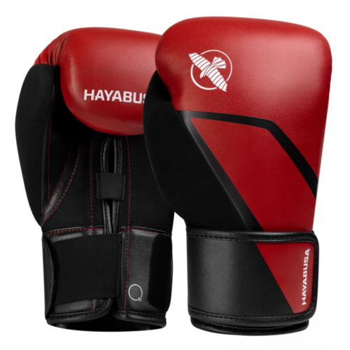 Hayabusa E1 bokshandschoenen rood zwart