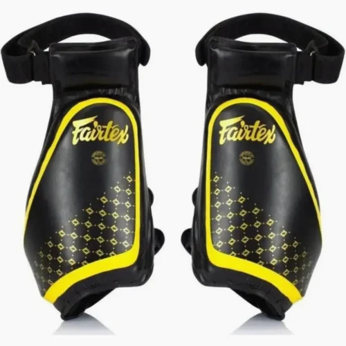 Fairtex TP4 lowkick pads zwart/geel paar