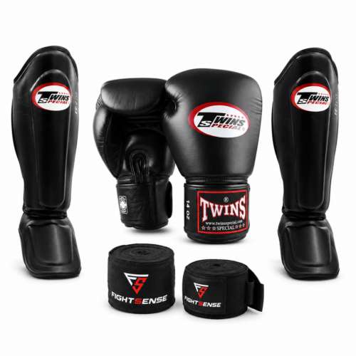 Twins Special BGN SGL kickboksset zwart