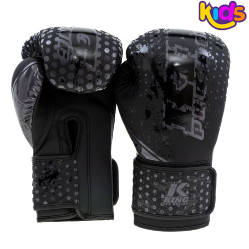 King Pro Boxing Hexagon 1 bokshandschoenen kinderen zwart