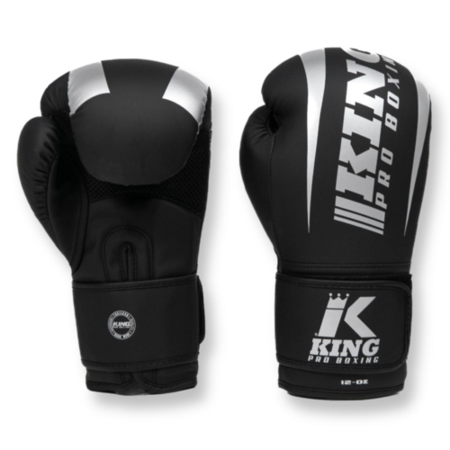 King Pro Boxing Revo 7 bokshandschoenen zwart zilver