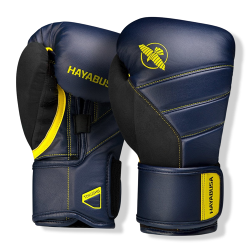 Hayabusa T3 bokshandschoenen marineblauw geel