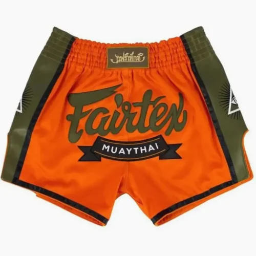 Fairtex BS1705 Muay Thai shorts oranje/groen
