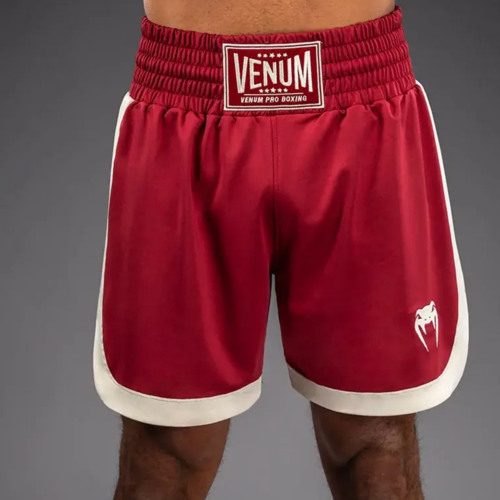 Venum Classic boksshort robijnrood/ivoor